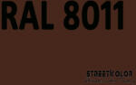 StreetKolor RAL 8011 Uretán autófesték, fényes vagy matt 1 liter + fixáló + hígító (RAL8011)