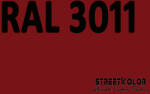 StreetKolor RAL 3011 Akril autófesték fényes vagy matt 1 liter + fixáló + hígító (RAL3011AKRYL)