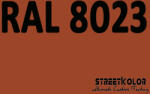 StreetKolor RAL 8023 Uretán autófesték fényes vagy matt 1 liter + fixáló + hígító (RAL8023)