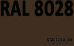 StreetKolor RAL 8028 Akril autófesték fényes vagy matt 1 liter + fixáló + hígító (RAL8028AKRYL)