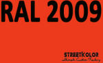 StreetKolor RAL 2009 Uretán autófesték fényes vagy matt 1 liter + fixáló + hígító (RAL2009)