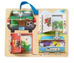 Melissa & Doug - Дървена образователна игра с ключалки - Заключване и отключване (19540)