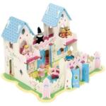 Bigjigs Toys - Дървен замък с 6 кукли - Замъкът на принцесата (JT103)