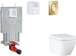 GROHE Uniset - Set pentru montare încastrată, toaletă, capac SoftClose și clapetă Arena Cosmopolitan S, Triple Vortex, Cool Sunrise SANI15BB4110 (SANI15BB4110)