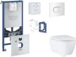 GROHE Rapid SLX - Set pentru montare încastrată, toaletă, capac Softclose, clapetă Arena Cosmopolitan și set pentru tablete, alb alpin SANI11BB3144 (SANI11BB3144)