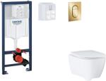GROHE Rapid SL - Set pentru montare încastrată, toaletă, capac SoftClose și clapetă Arena Cosmopolitan S, Cool Sunrise SANI11BB4140 (SANI11BB4140)