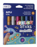 APLI Kids Color Sticks Metallic Tempera kréta készlet 6 metál szín (14405) (AP14405) - aqua