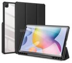 Dux Ducis Samsung Tab S6 Lite 10.4 LTE TOBY tok álló, bőr hatású aktív FLIP, ceruza tartó, FEKETE (GP-145252) (GP-145252)