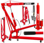 VERKE V80140 motorkiemelő „zsiráf - 2 tonnás hidraulikus-pneumatikus emelődaru, összecsukható kivitel (V80140)