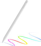 Techsuit - Stylus toll (AX10-T) - iPadhez, Type-C, tenyér elutasítás, dőlésérzékenység, oldalsó tapadás, 125mAh - Fehér