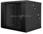 Lanberg 19" kétrészes fali rack szekrény 9U/600X600 lapraszerelt (fekete) (WF02-6609-10B) (WF02-6609-10B)