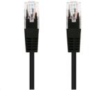 C-TECH UTP CAT5E Összekötő Fekete 50cm CB-PP5-05BK (CB-PP5-05BK)