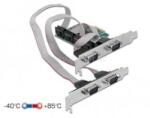 Delock PCI-E Bővítőkártya 4x Soros RS-232 port (DL90410) (DL90410)