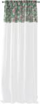 Eurofirany BOTANIC Dekoratív függöny ráncolószalaggal, 140x250 cm, fehér/zöld (328689)