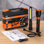 OSRAM LEDinspect 3 az 1-ben szerelőlámpa-készlet, zseblámpa, szerelőlámpa és hattyúnyakas lámpa egyben, 500 lumen, LEDIL417, tölthető LED kézi lámpa készlet táskában (LEDIL417)