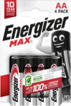 Energizer Max alkáli ceruza elem AA B4 - 4 db/bliszter (ENE-EMAA) - megatool
