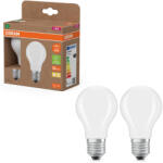 OSRAM E27 LED 2, 2W, 470 lm, 2700 K, melegfehér, opál üveg-40 W normál izzó helyett, 2 darabos - Superstar+ Classic A (4099854253485)