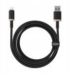 Baseus Dura Baseus kábel 2.4A 2m (fekete-arany) (6932172669867)