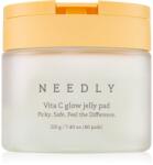 NEEDLY Vita C Glow Jelly Pad tisztító vattakorong az élénk bőrért C-vitaminnal 60 db