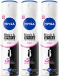 Nivea Csomag: NIVEA Invisible Black & White Clear dezodor spray nőknek, 3x150 ml