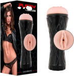 Jamyjob - élethű műpunci tokban (fekete-natúr) - szexaruhaz