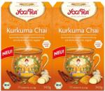 YOGI TEA 2x Bio kurkuma tea készlet, 17 tasak, 34 g
