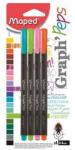 Maped Tűfilc készlet, 0, 4 mm, Graph`Peps, 4 különböző vidám szín (IMA749143)