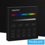 MIBOXER RF 2.4G RGBW LED Szalaghoz Fali Távirányító 4 Zónás fekete (769000586)