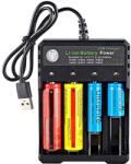  BMAX 18650 USB Akkumulátor Töltő - 4 Foglalatos