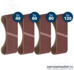 Bosch PRO X440 Csiszolószalag készlet, G40/G60/G80/G120, 100x610mm, 20db-os (2608623334) (2608623334)