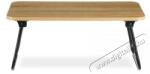  HOMEPRO Autronic Összecsukható laptop asztal, tölgyfa, fekete fém