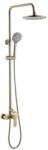 Inter Ceramic Душ система със смесител, пита, слушалка и шлаух Тренто ICF 6237 BRUSH GOLD, Inter Ceramic (6237 BRUSH GOLD)