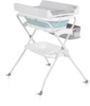 Cangaroo COMO összecsukható kád állvánnyal és pelenkázóval KÉK - pepita