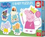 Educa Puzzle pentru copii Educa 5 in 1 - Prietenii lui Peppa Pig (EDU20318) Puzzle