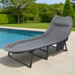 aga Kemping összecsukható napozóágy Aga DS593-GRY Szürke (DS593-GRY)