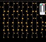 Aigostar - външна LED коледна гирлянда 300xLED/6W/230V/8 функции 3x1m IP44 топло бяло+дистанционно управление (AI2203)