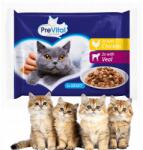 PreVital VitalPack nedves macskaeledel csirke és borjú 4x100g