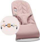 BabyBjörn Balansoar Bliss Dusty Pink BabyBjorn cu aspect delicat de petala tesatura matlasata, cu bara de jucarii inclusa (606222A) Sezlong balansoar bebelusi