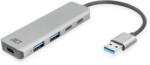 ACT AC6125 4-portos USB3.0 HUB Grey (AC6125) - pcx