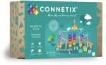  Connetix csempe - Mágneses Építőkészlet Szivárványos labdapálya 92 db