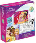 Luna Luna: Disney hercegnők 2 az 1-ben 100db-os színezhető puzzle (000563981) - jatekshop