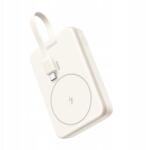 UGREEN Mágneses powerbank 10000mAh Ugreen PB760, beépített kábel, 20W (bézs) (UGREEN)