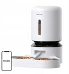 Petlibro Eledel Adagoló Petlibro Gránátalma 5L Wifi Dupla Tál Fehér (0754932367952)