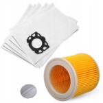 Techkar 5x Porzsák Szűrő Karcher WD3 Kfi 357 V17 V15 V19 Se WD2 V12 Porszívóhoz (zamienniki 2.863-314.0 / 6.414-552.0)