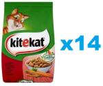 Kitekat száraz macskaeledel marhahússal és zöldségekkel 14x300g