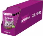 Whiskas Adult tasak 28x85g nedves macskaeledel lazacos szósszal felnőtt macskák számára