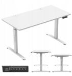 Mark Adler Állítható elektromos íróasztal Mark Adler fehér számítógéphez a munkához és az irodához (MA - Leader 7.4 White)