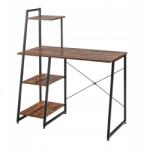 Timeless Tools Kompakt számítógépasztal, munkaállomás, 4 polccal, fém, MDF (HOP1001542)