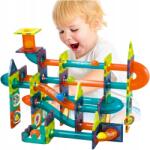 MEMFLOW Mágneses Építőkocka Szett XXL Golyópálya Golyóstoll 96 Db-os Nagy Pálya (1202)