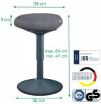 Leitz Ergo Leitz szék aktív üléshez sötétszürke 65440089 (65440089)